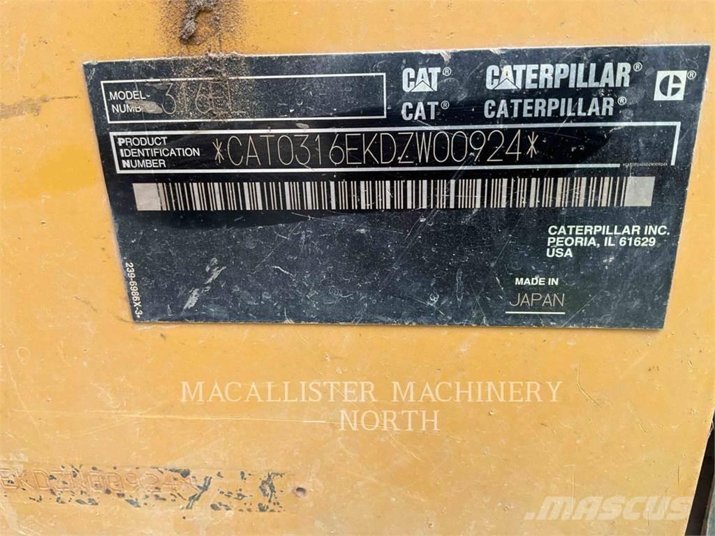 CAT 316EL Bageri guseničari