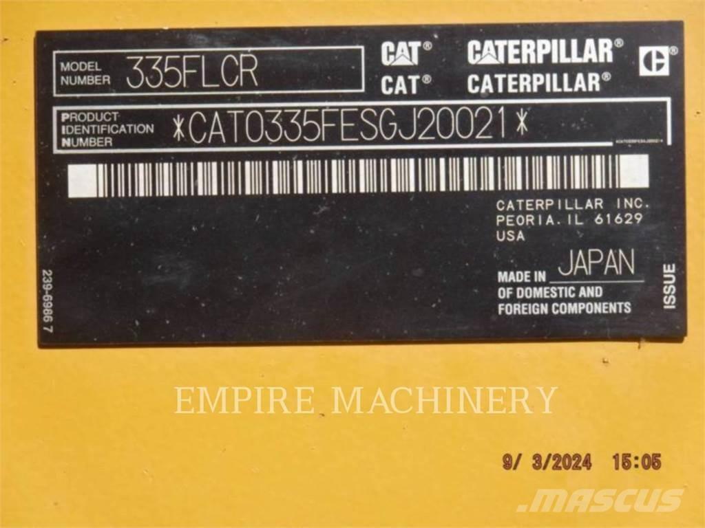 CAT 335FL P Bageri guseničari