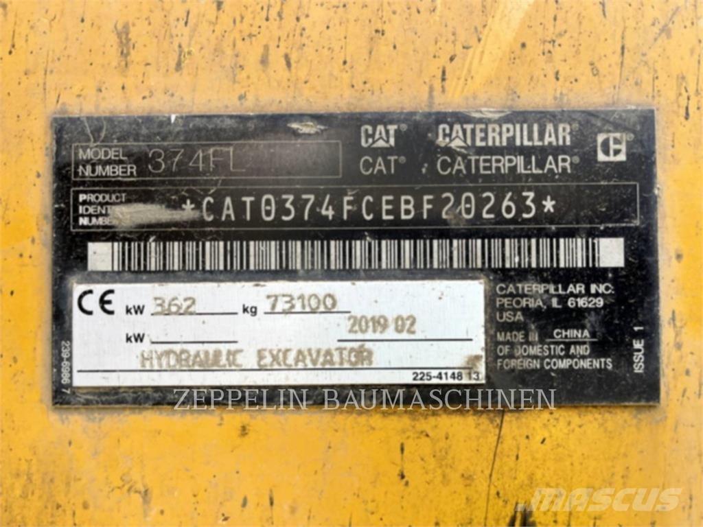 CAT 374FL Bageri guseničari