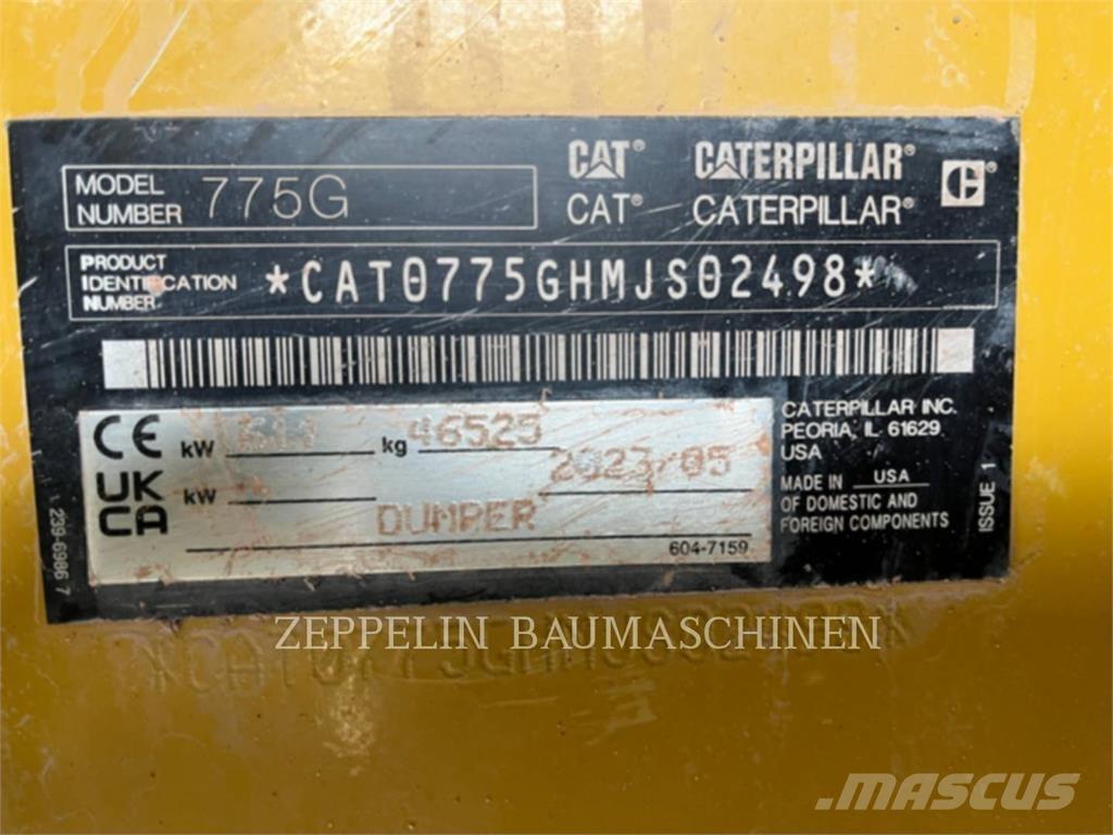 CAT 775G Zglobni damperi