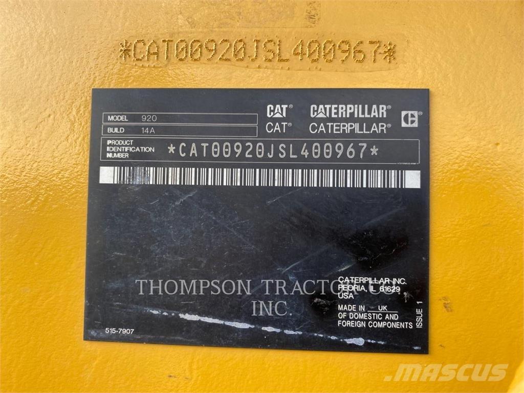 CAT 920 Utovarivači na točkove