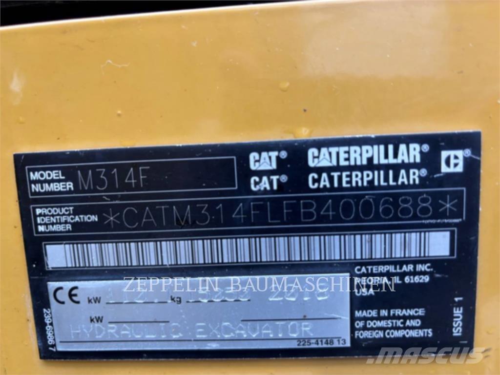 CAT M314F Bageri točkaši