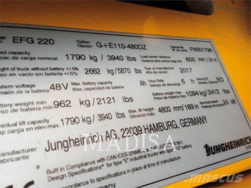 Jungheinrich EFG 220 Viljuškari - ostalo