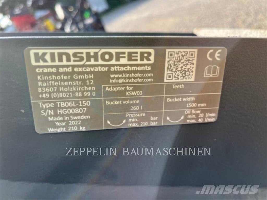 Kinshofer TB06-1500 GLV Rovokopači freze za kanale Trenčeri