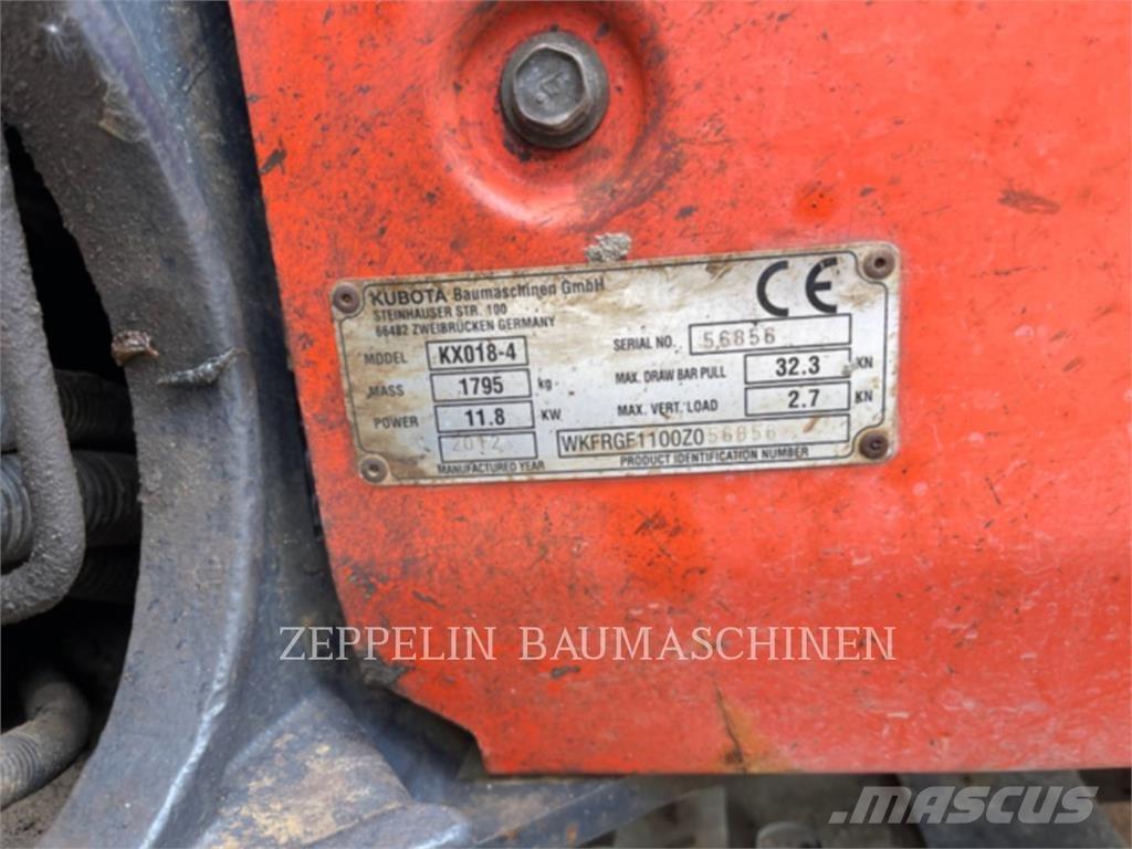 Kubota KX018-4 Bageri guseničari