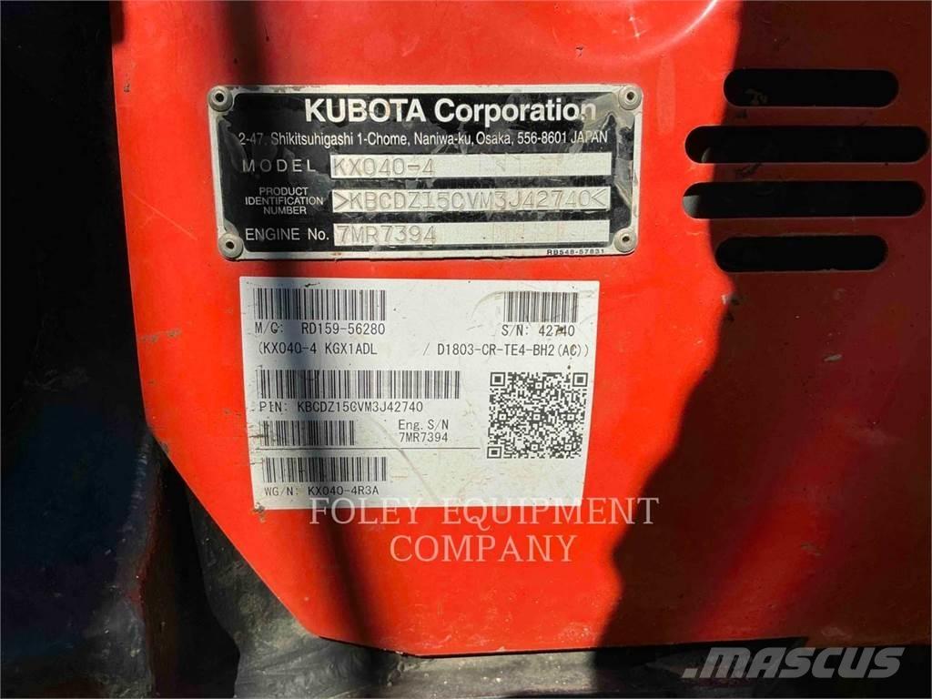 Kubota KX040-4 Bageri guseničari