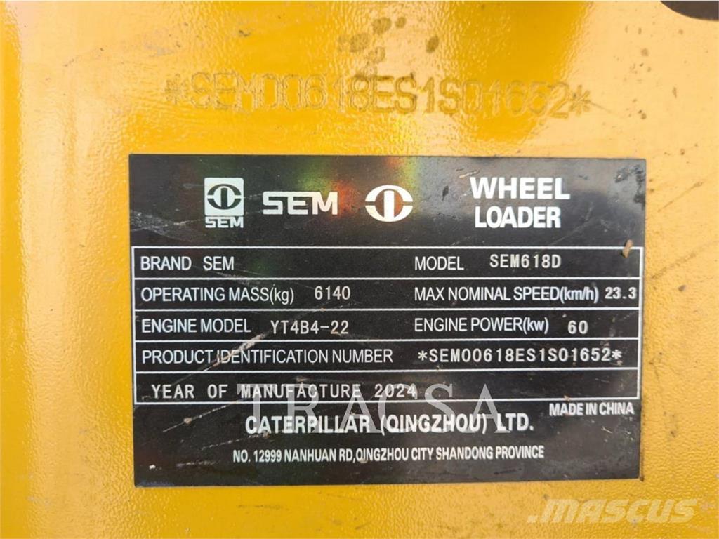 SEM MACHINERY SEM618D Utovarivači na točkove