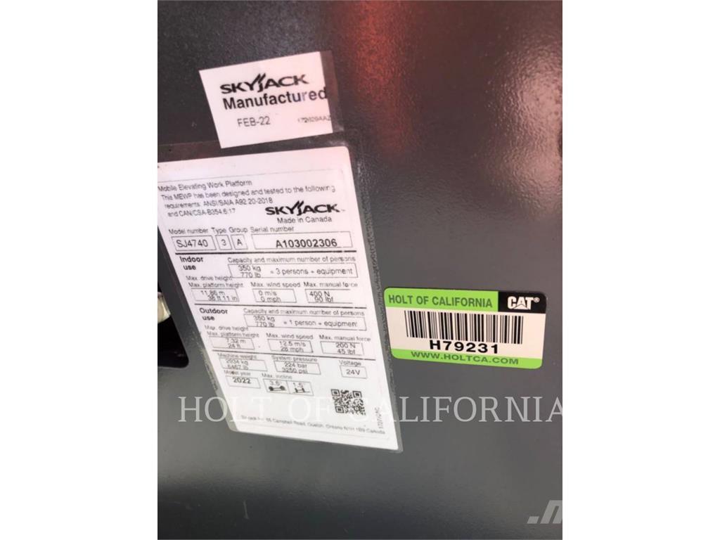 Skyjack SCISSOR40E Makazaste platforme