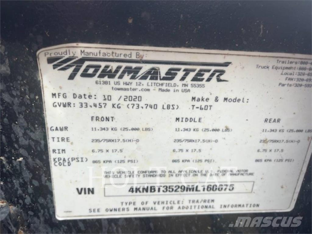 TOWMASTER T-60T Ostale prikolice