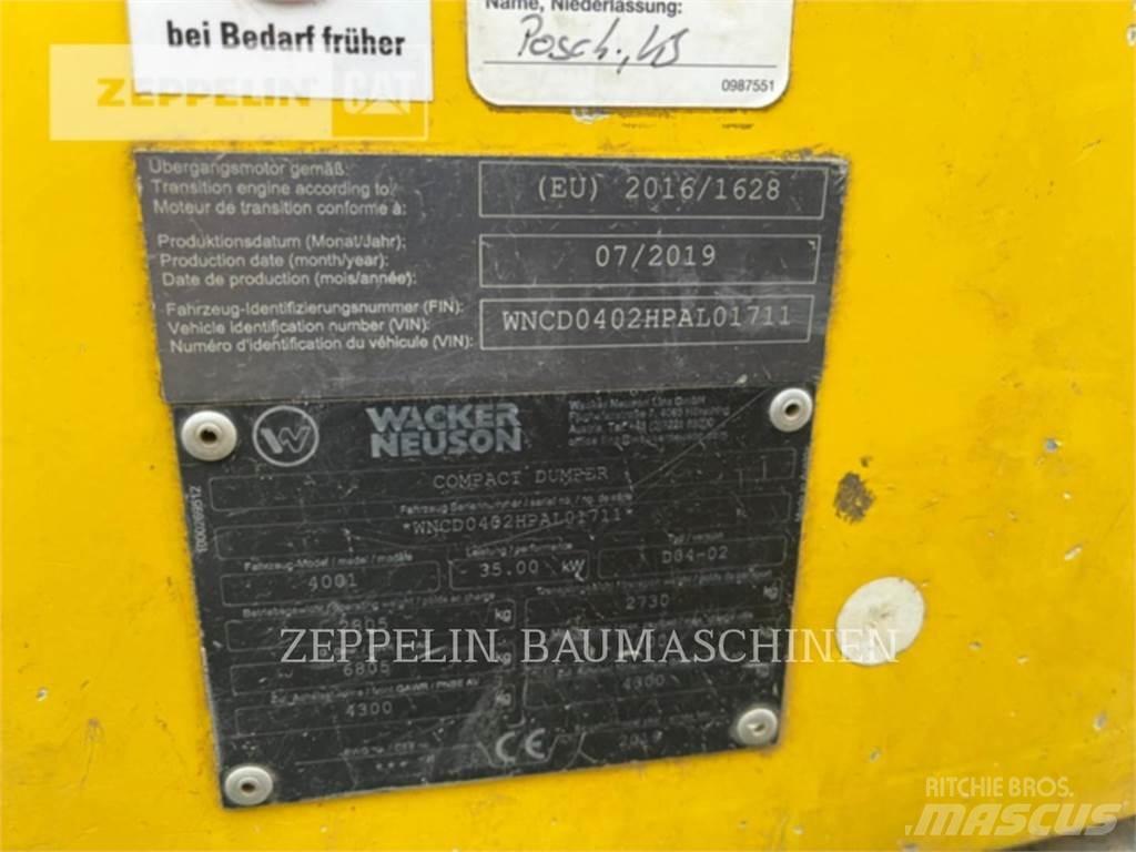 Wacker 4001 Zglobni damperi