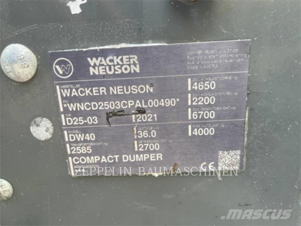 Wacker DW40 Zglobni damperi