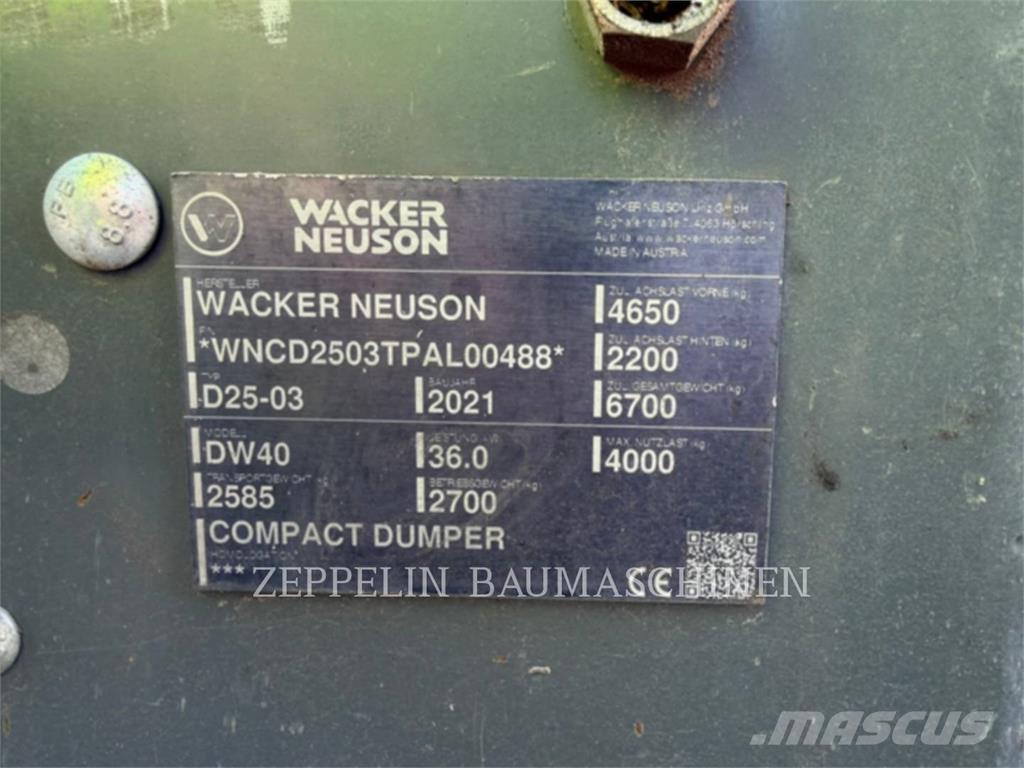 Wacker DW40 Zglobni damperi
