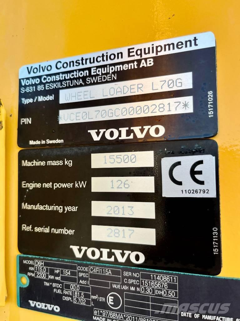 Volvo L 70 G Utovarivači na točkove