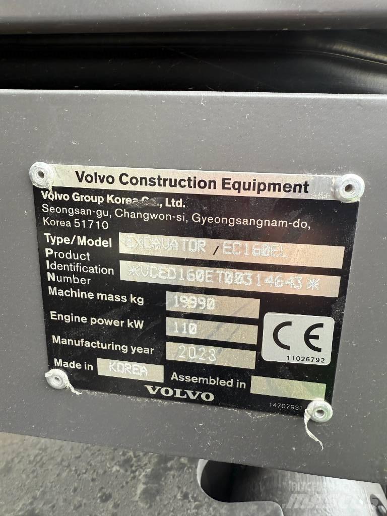 Volvo EC 160 E Bageri guseničari