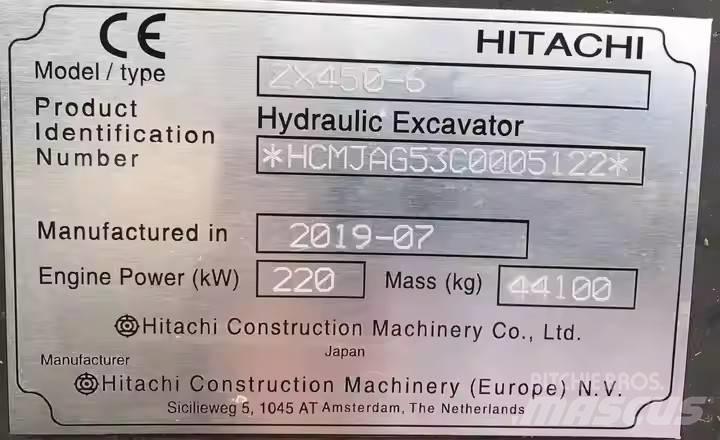 Hitachi ZX450H Bageri guseničari