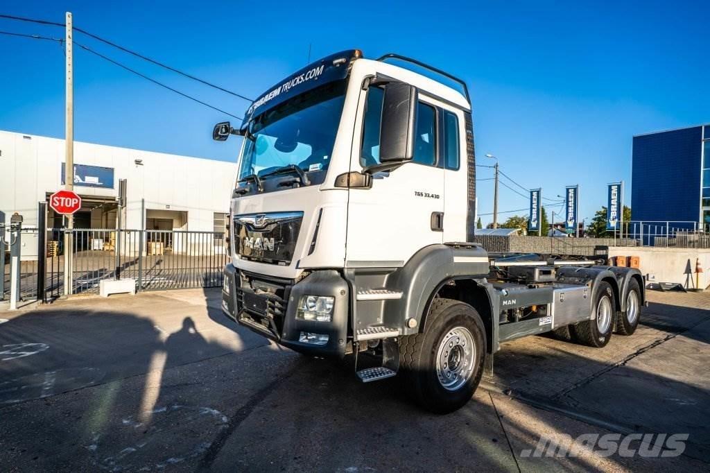 MAN TGS 33.430 BL Rol kiper kamioni sa kukom za podizanje tereta