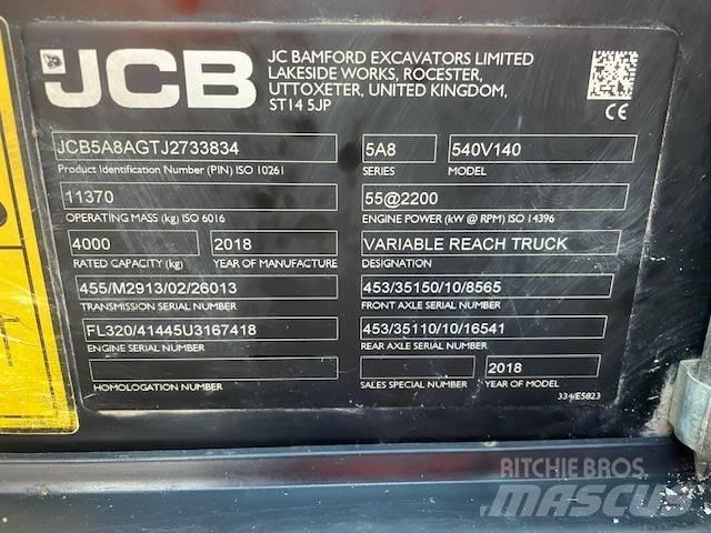 JCB 540-140 Teleskopski viljuškari