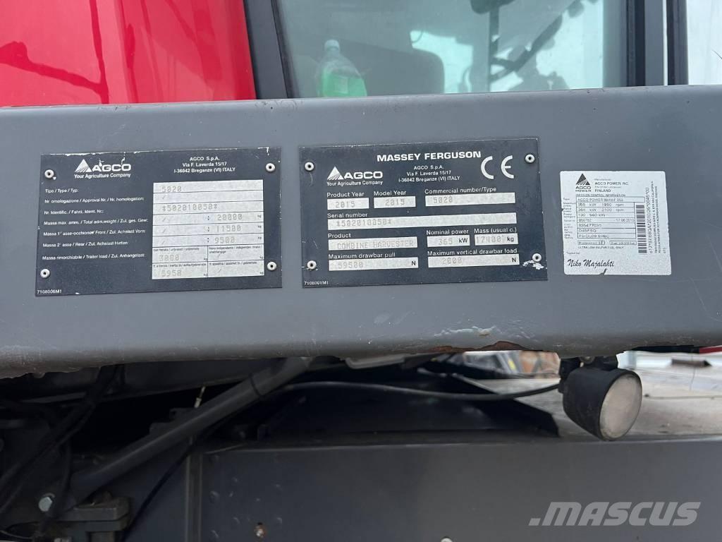 Massey Ferguson 9380 Kombajni