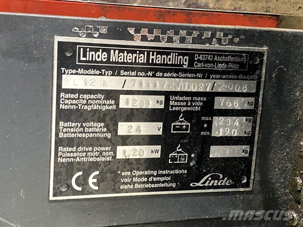 Linde L12I Ručni električni viljuškar
