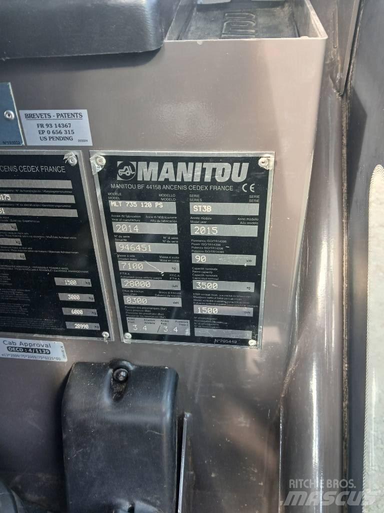 Manitou MLT 735-120 Poljoprivredni teleskopski utovarivači