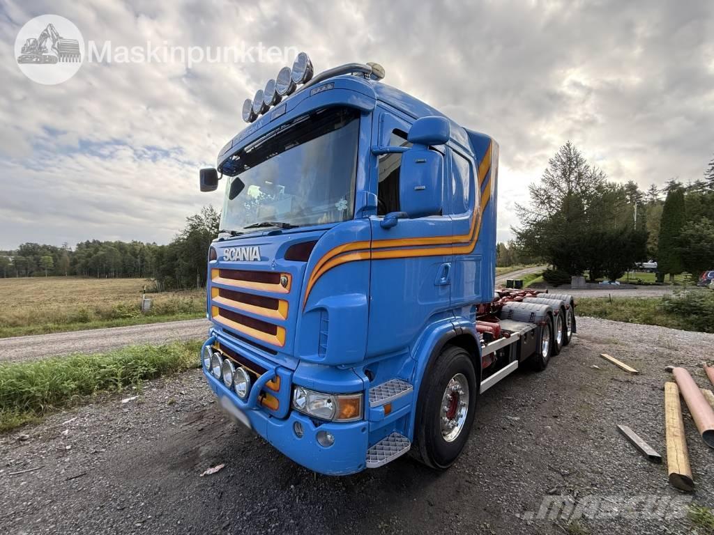 Scania R 480 LB Rol kiper kamioni sa kukom za podizanje tereta