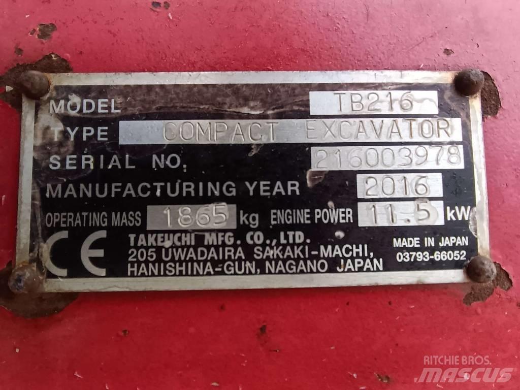 Takeuchi TB216 Ostalo za građevinarstvo