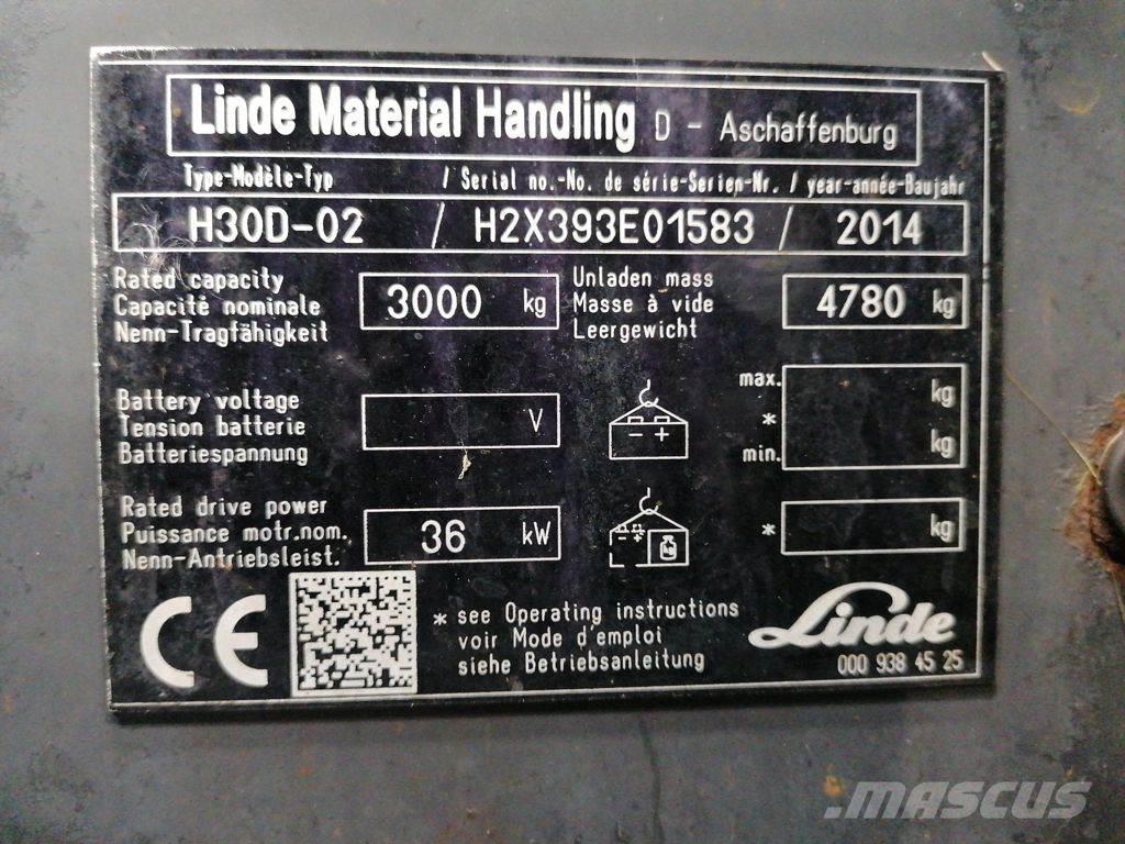 Linde H30D-02 Dizelski viljuškari