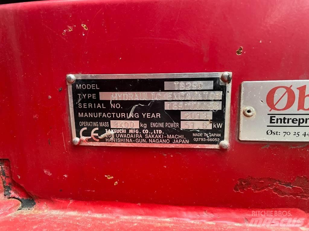 Takeuchi TB290 Midi bageri 7t – 12t