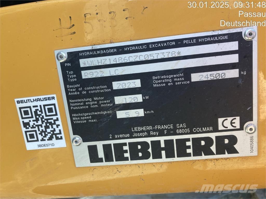 Liebherr R922 Bageri guseničari