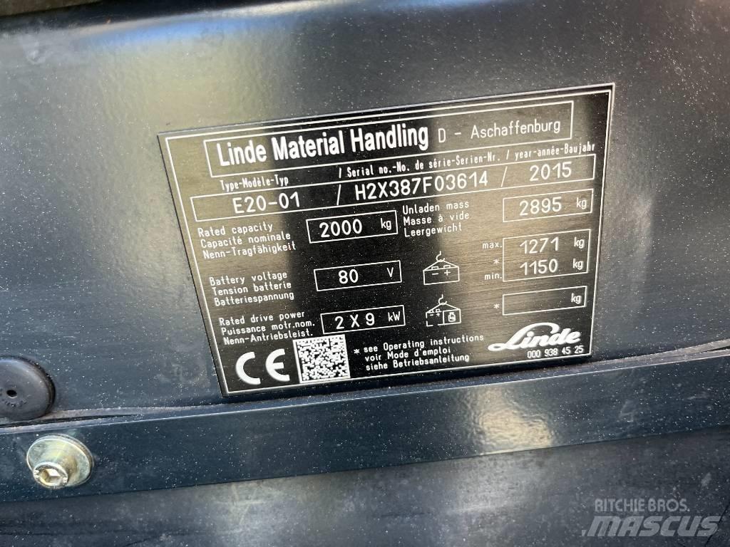 Linde E20-01 Električni viljuškari