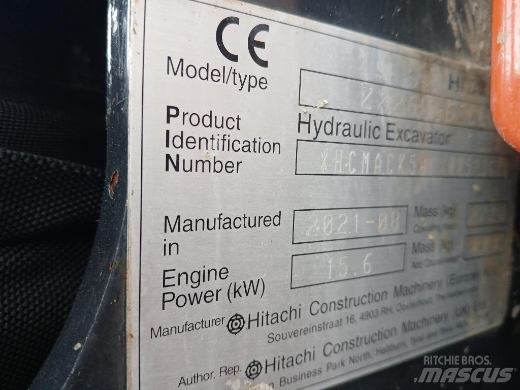 Hitachi ZX 26 U-6 Mini bageri < 7t