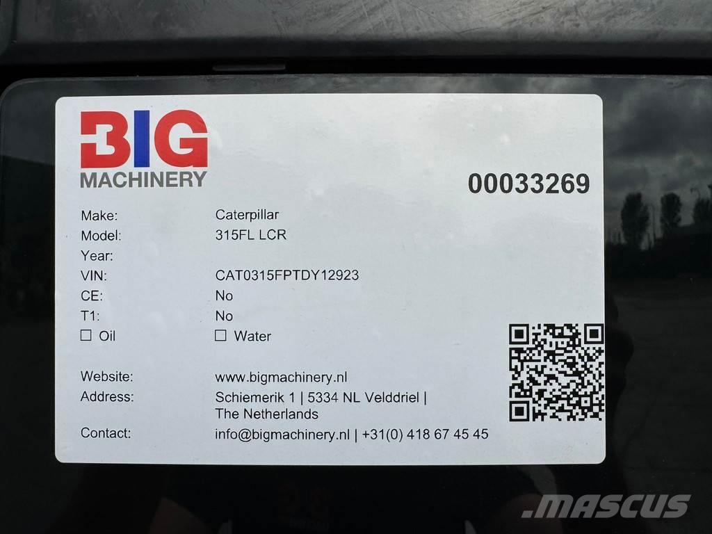 CAT 315F LCR Bageri guseničari