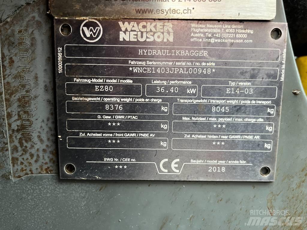 Wacker Neuson EZ 80 Midi bageri 7t – 12t