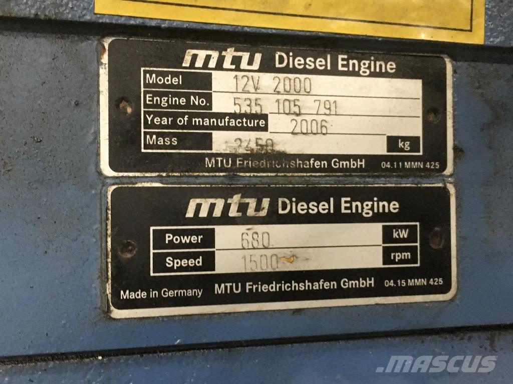 MTU 12V2000 USED Motori za građevinarstvo