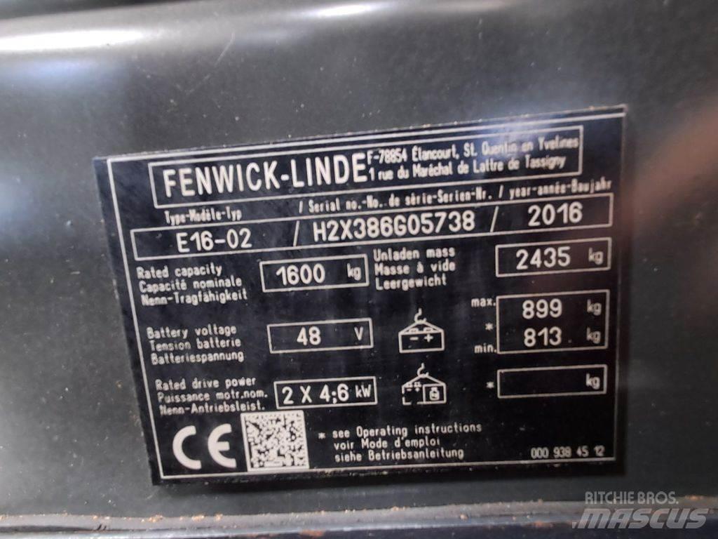 Linde E16-02 Električni viljuškari