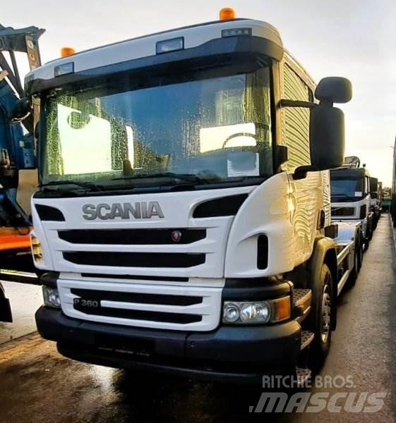 Scania P 360 Rol kiper kamioni sa kukom za podizanje tereta