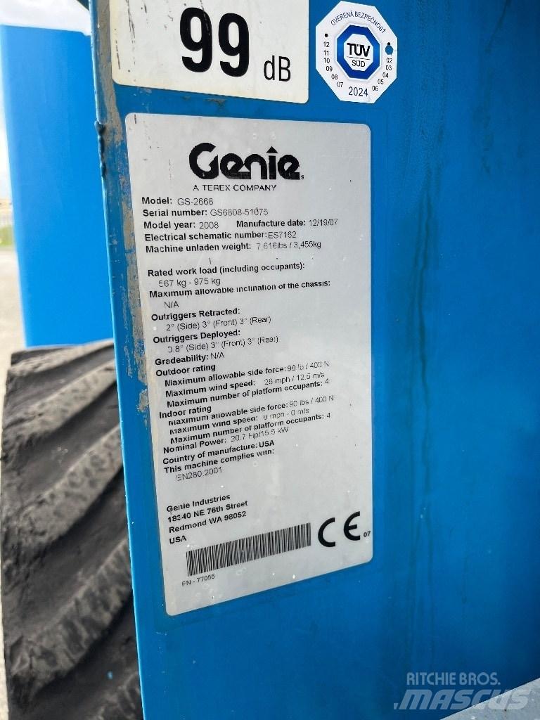 Genie GS 2668 RT Makazaste platforme