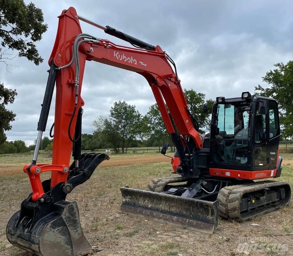 Kubota KX080-4S2 Bageri guseničari