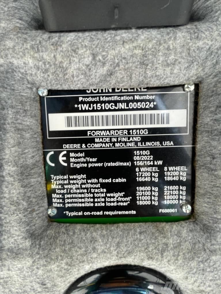 John Deere 1510G Forvarderi