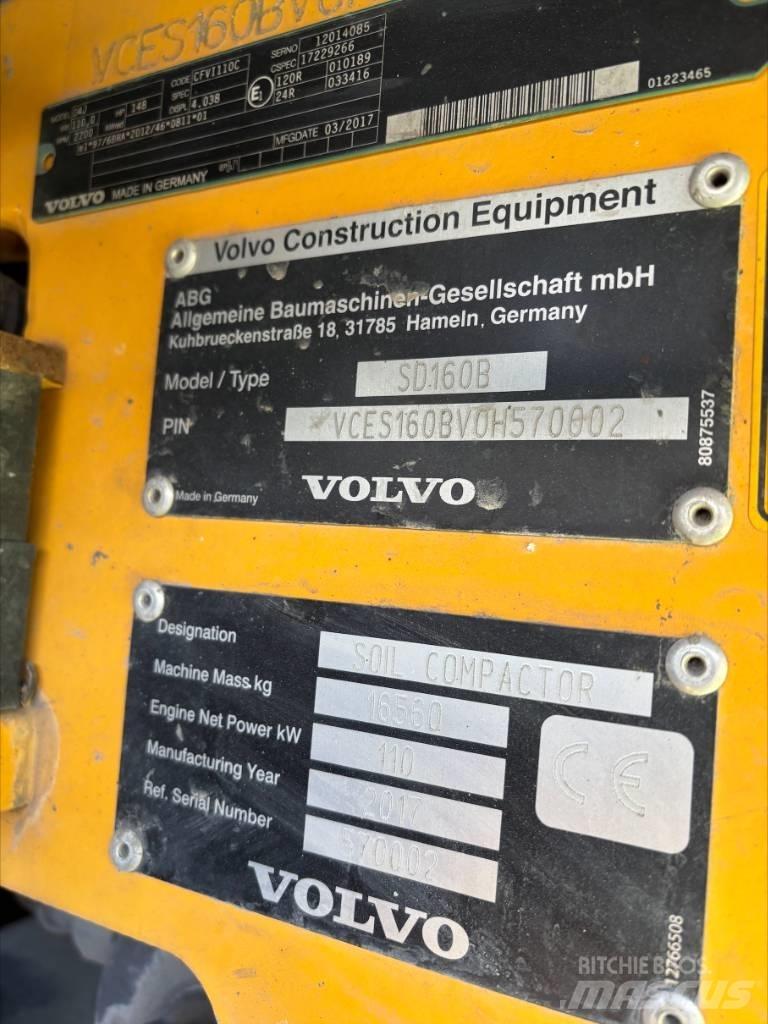 Volvo SD 160 B Valjci sa jednim bubnjem