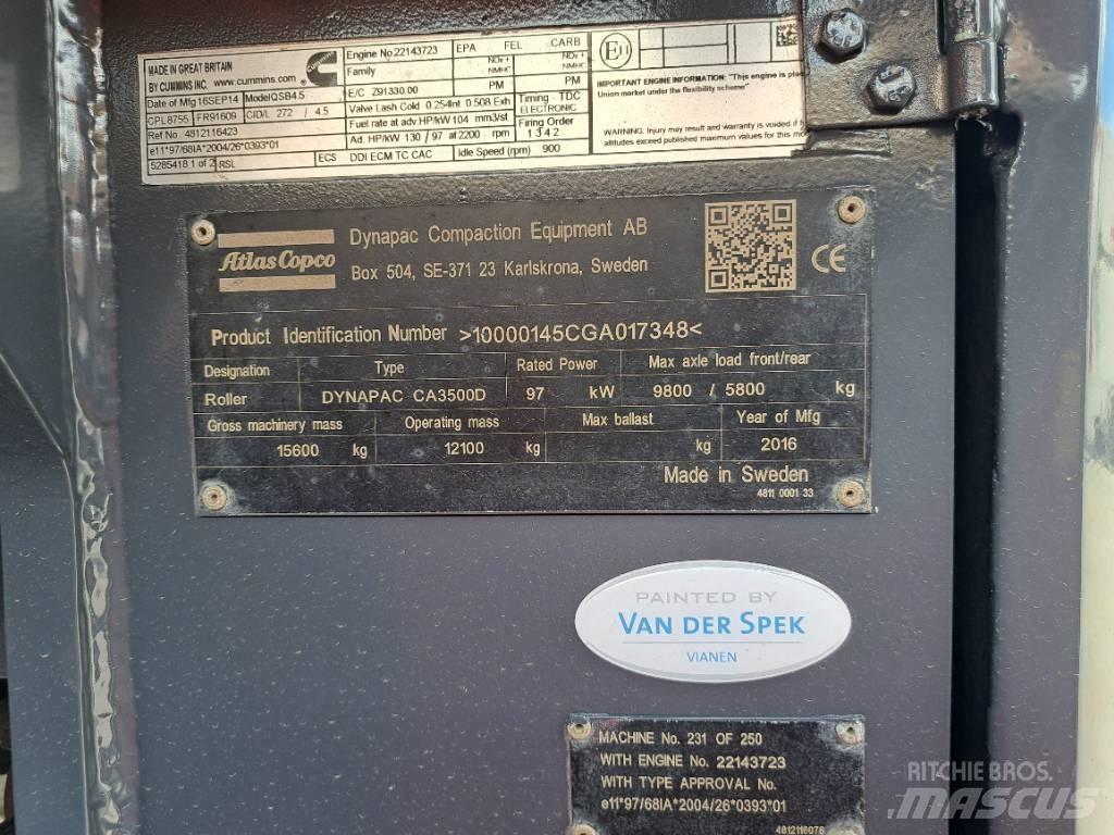 Dynapac CA3500D Valjci sa jednim bubnjem