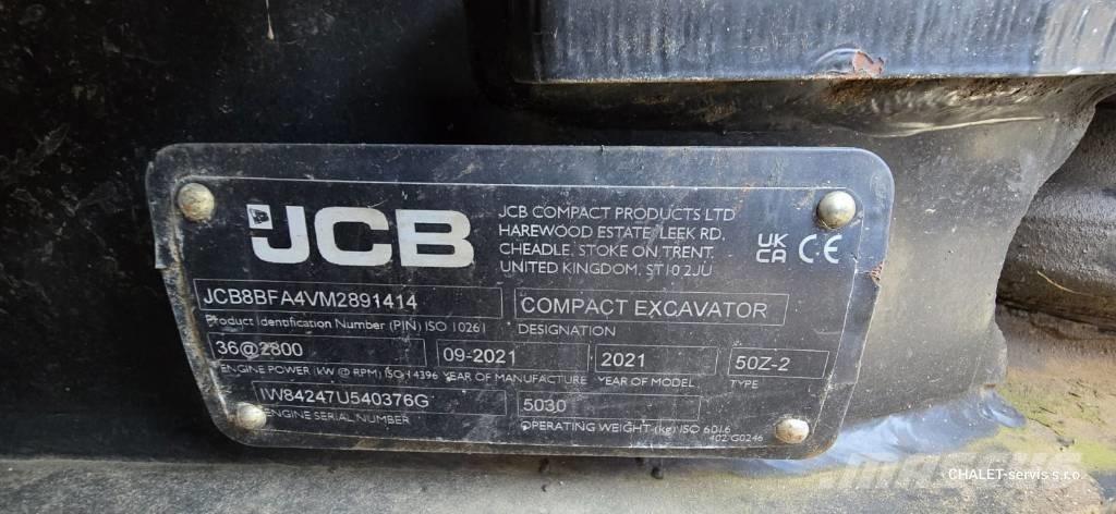 JCB 50 Z-2 Mini bageri < 7t
