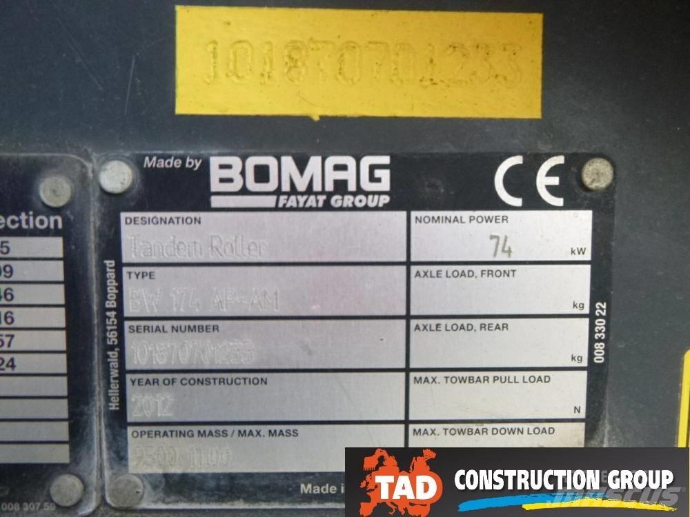 Bomag BW 174 AD AM Valjci sa duplim bubnjem