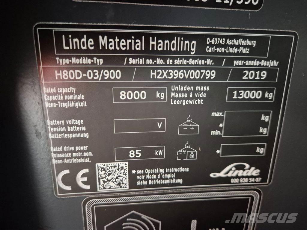 Linde H80D-03/900 Dizelski viljuškari