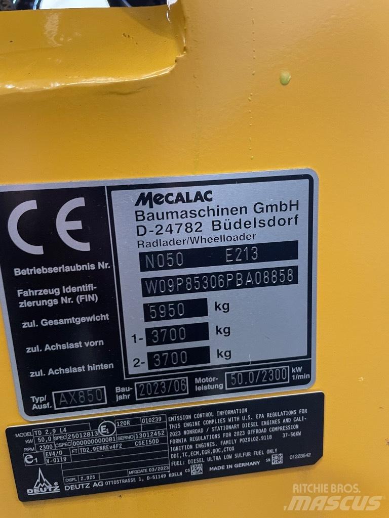 Mecalac AX 850 Utovarivači na točkove