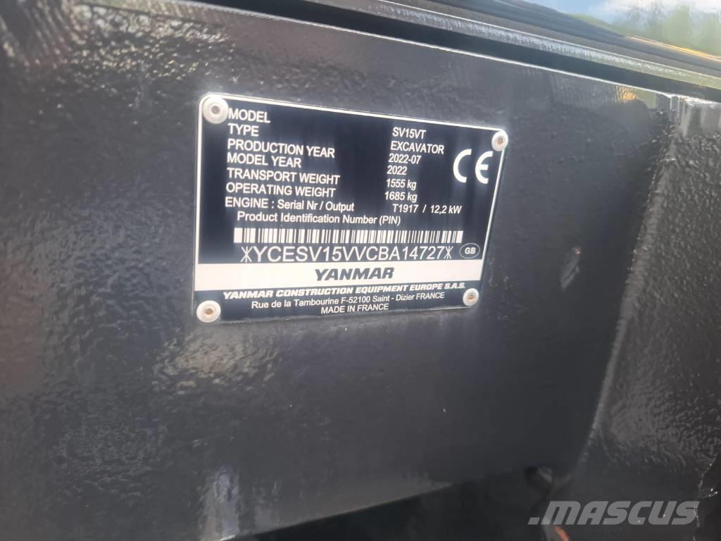 Yanmar SV 15 VT Mini bageri < 7t