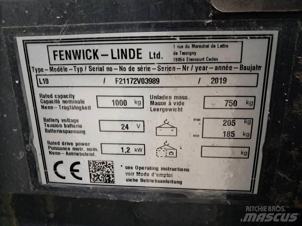 Linde L10 Ručni električni viljuškar
