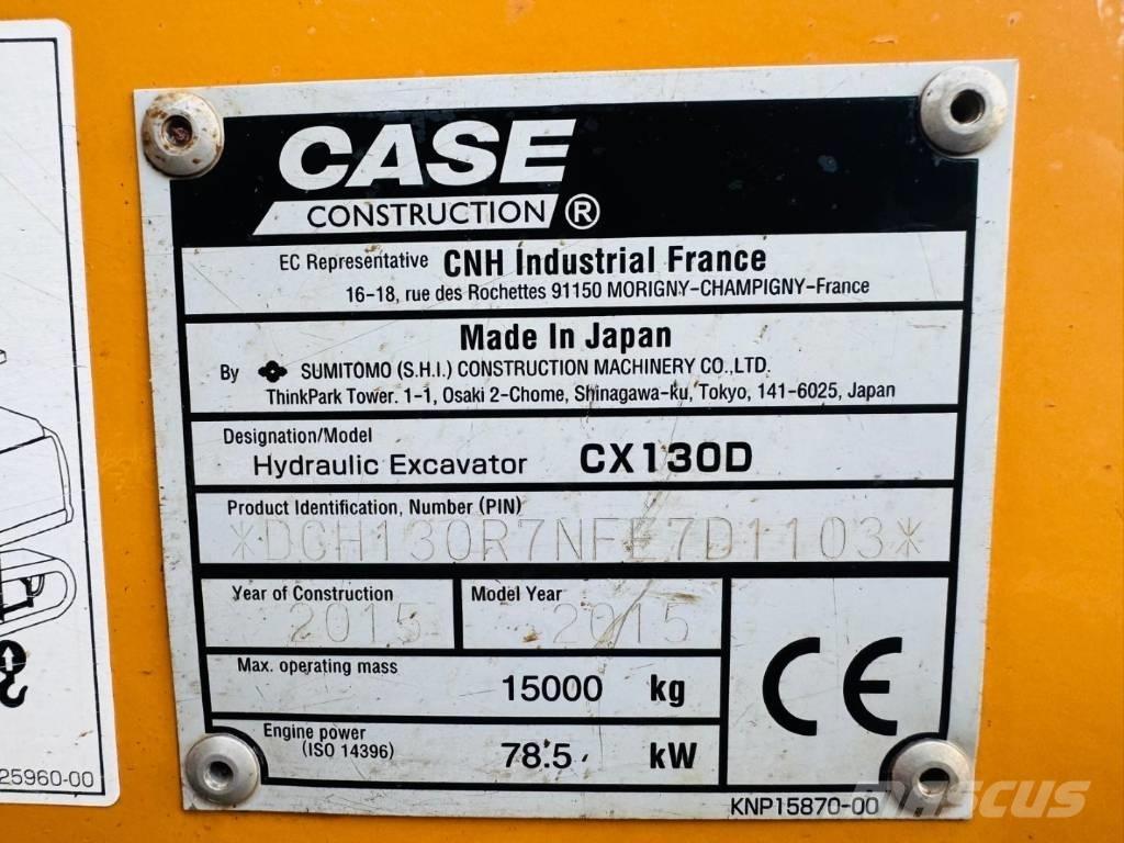 CASE CX 130 D Bageri guseničari