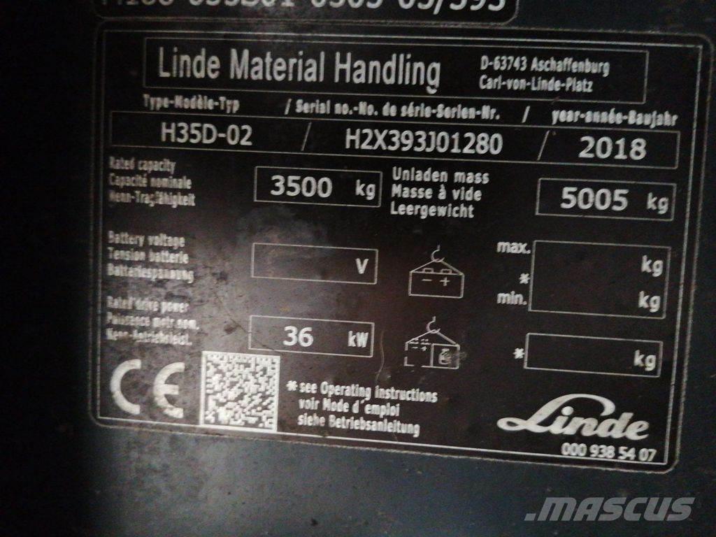 Linde H35D-02 Dizelski viljuškari