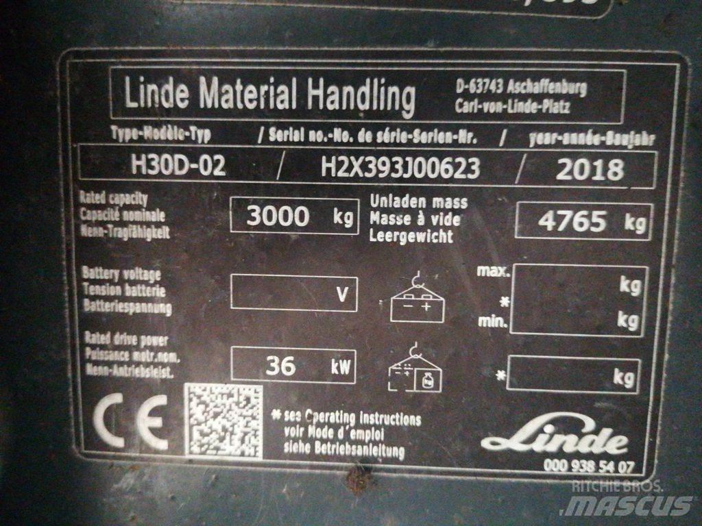 Linde H30D-02 Dizelski viljuškari